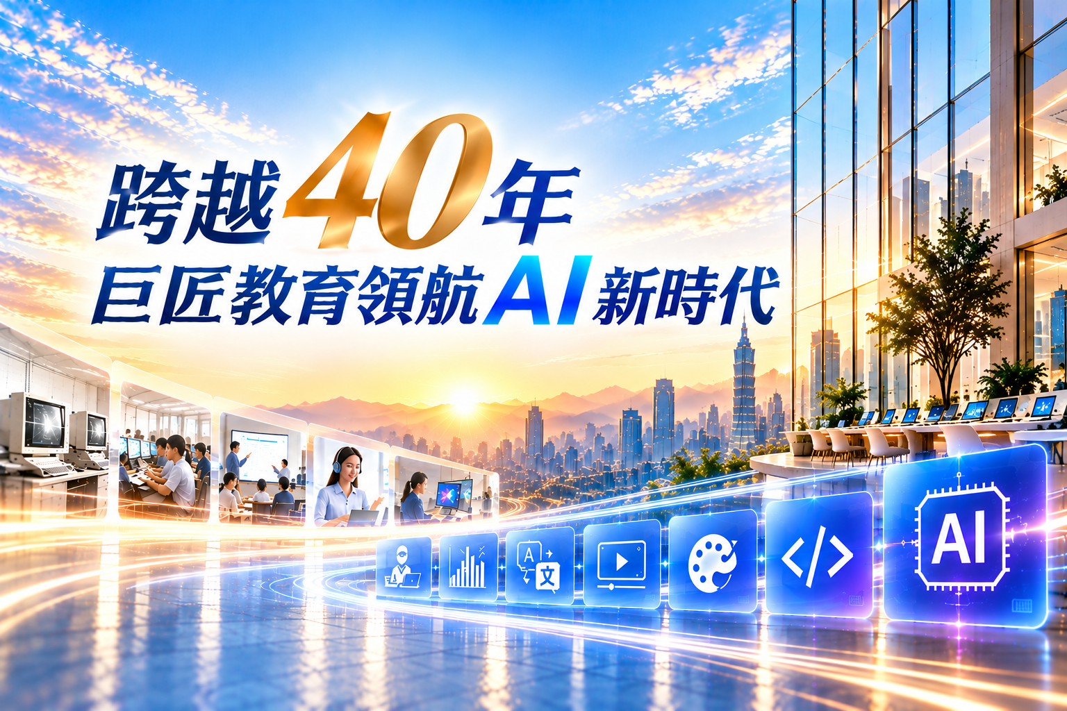 跨越40，巨匠教育領航AI新時代